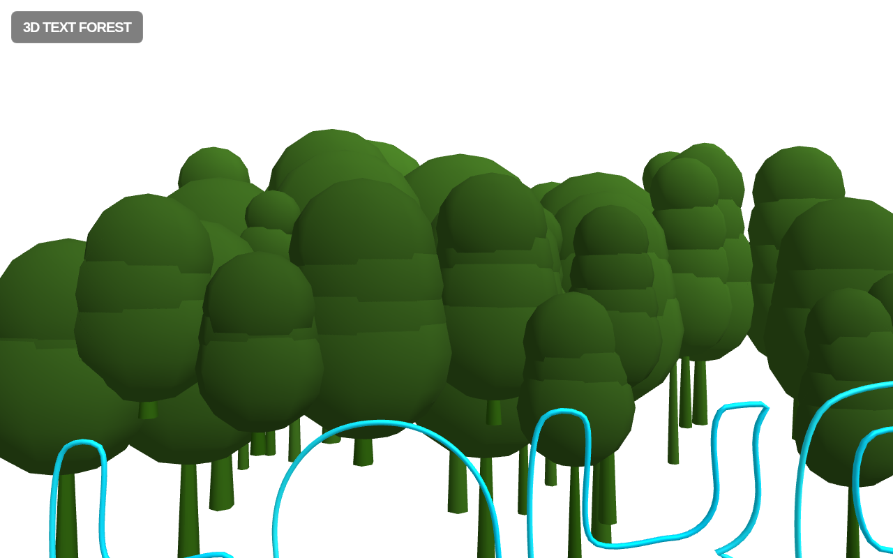 Text Parallax Forest